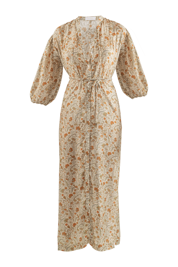 Long printed dress